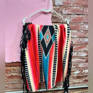Baby blanket with fringe